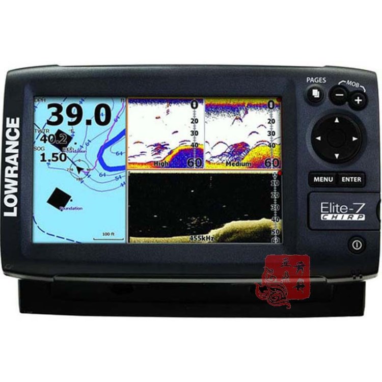 代理美國 勞倫斯 Lowrance Elite 7X CHIRP 變頻聲吶探魚器