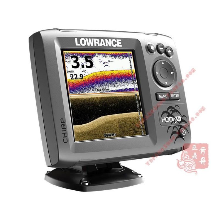 代理美國 勞倫斯Lowrance HOOK-5X,5 中文版四束變頻聲納探魚器