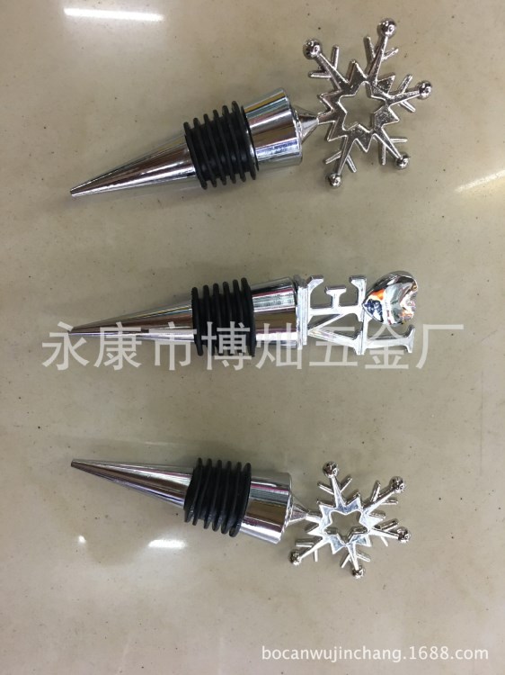 供應(yīng)歐式創(chuàng)意新奇小禮品 紅酒塞 瓶塞 雪花酒塞禮盒 居家日用