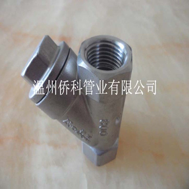 QIAOKE僑科生產不銹鋼3/4 DN20單向升降式Y型止回閥廠家現貨供應