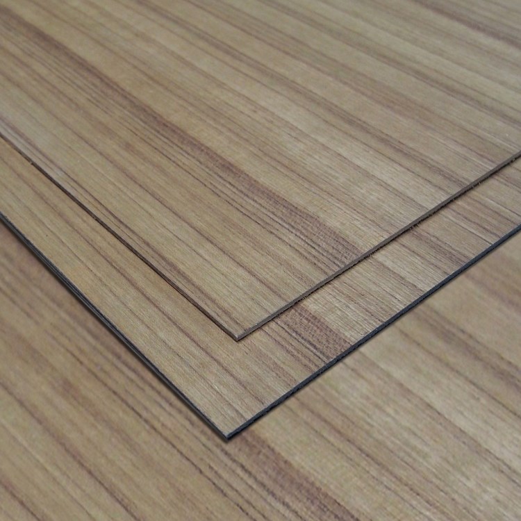 3厘天然泰柚直纹木皮装饰面板家庭装修建筑工程木板批发