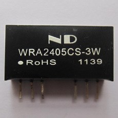 宽电压DC-DC电源模块24V转正负5V稳压隔离电源变换器WRA2405CS-3W