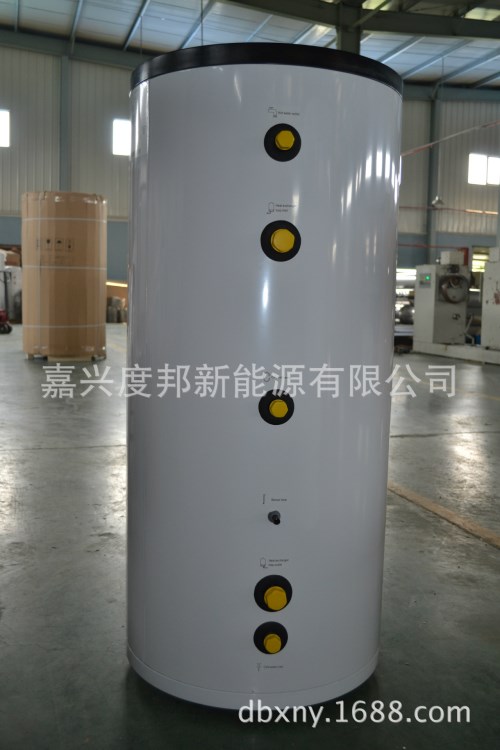 500L盤管換熱儲水罐、熱水循環(huán)水箱、承壓儲熱保溫水箱