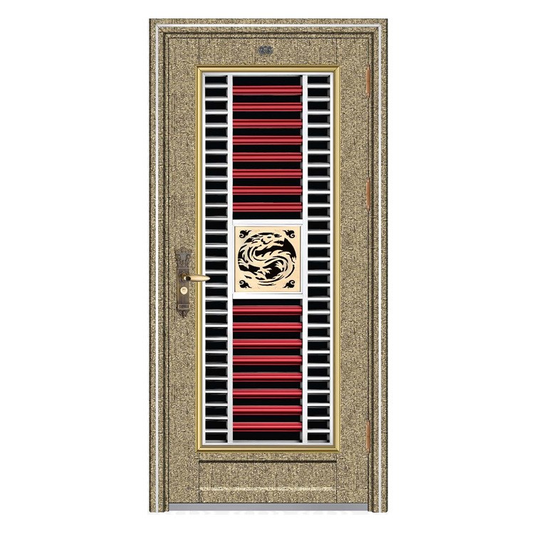 佛山彩色不锈钢防盗门 Colored Stainless Steel Security Door