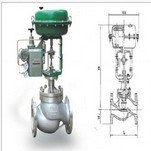 上海文都ZMAN-口径:150 压力:1.6~6.4气动薄膜自通双座调节阀