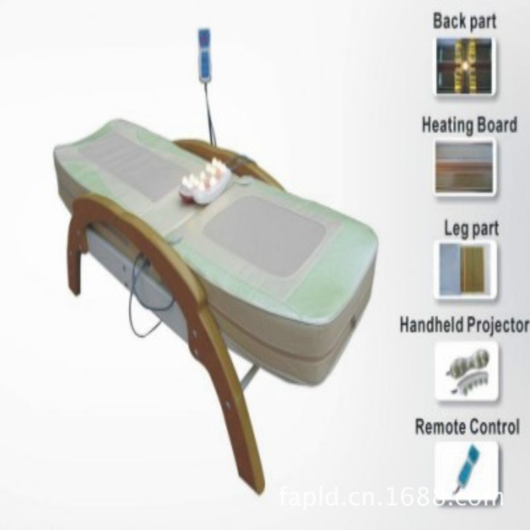 供應PLD-6018C指壓電動按摩床，溫玉理療床