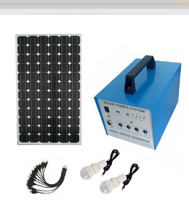 【直銷】太陽能發電系統300W輸出整套太陽能發電機一體機照明系統