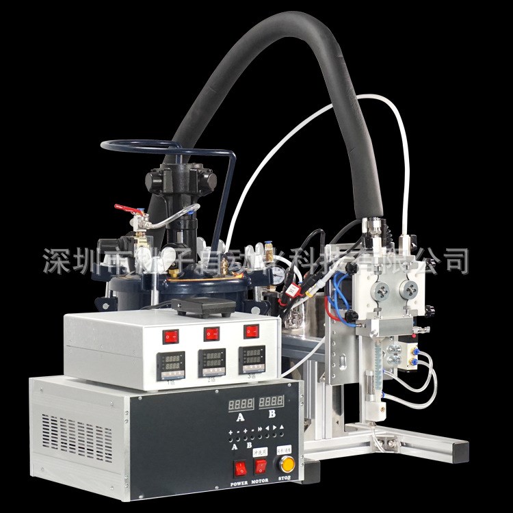 點膠機全自動氣動攪拌桶雙組份灌膠機半自動蠕動式AB膠灌膠機廠家