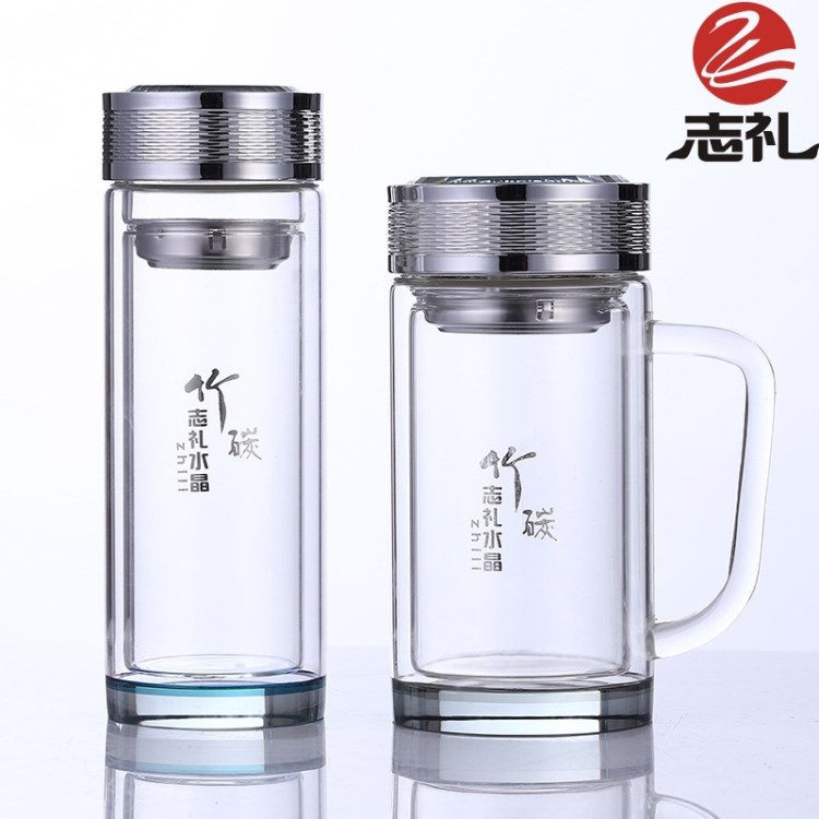 志礼新品玻璃水杯义乌日用百货茶杯厂家直销礼品广告杯子logo定制