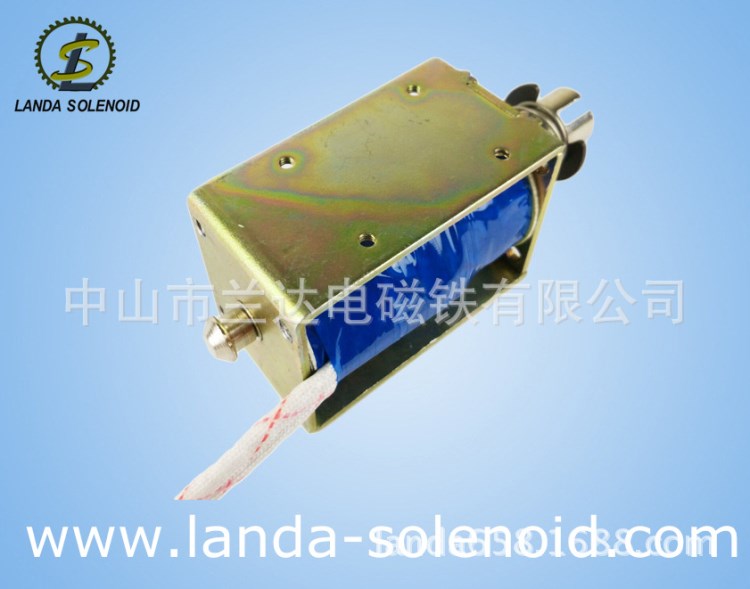 廣東中山蘭達電磁鐵微型推拉式牽引式框架式電磁鐵SQ1880-24VDC