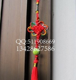 大額批發(fā)傳統(tǒng)工藝品手工編織七彩中國結(jié)