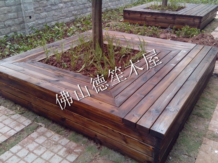 〖廠家直銷〗供應防腐木|防腐木欄桿 柵欄 花池 樹池等