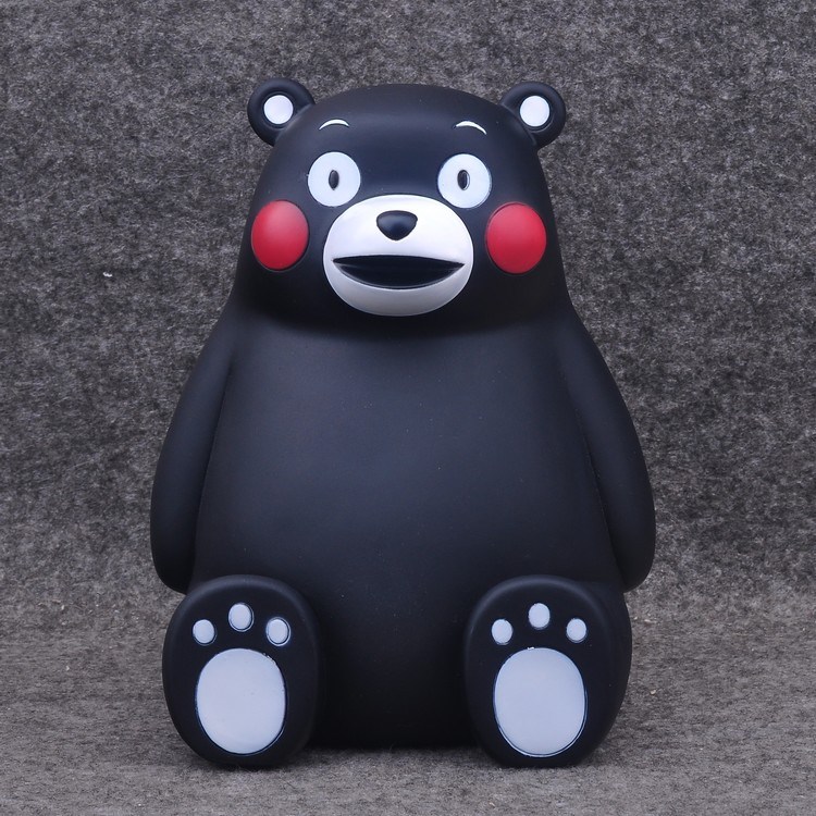 熊本熊 萌呆黑熊部長 萌kumamon 害羞熊 公仔 存錢罐 儲蓄罐手辦