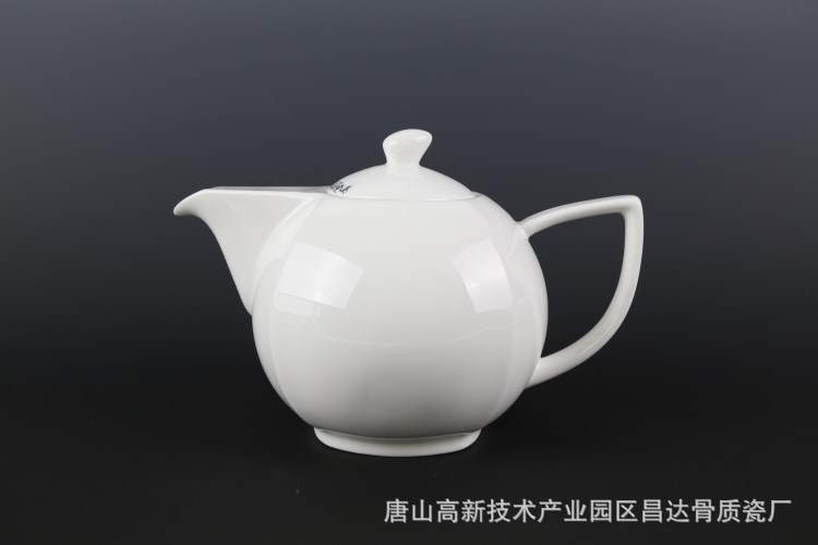 方型圓茶壺 唐山昌達骨質(zhì)瓷 日用賓館酒店用瓷 昌達骨質(zhì)瓷廠