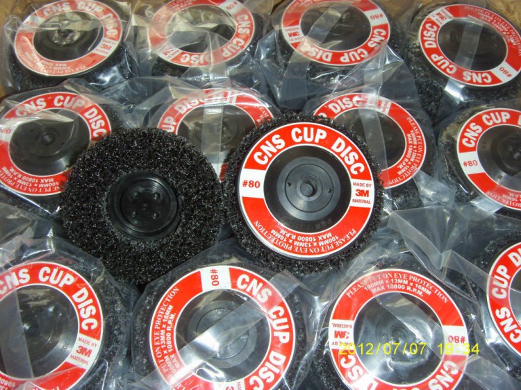 【3M】3M黑金剛 4寸黑金剛輪 螺紋孔黑金剛 3M CNS CUP DISC