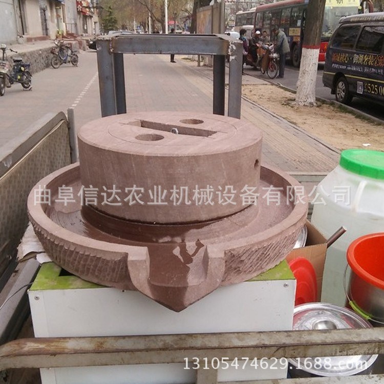 多用途電動水磨機 環保耐用石磨芝麻醬機 芝麻醬電動石磨廠家
