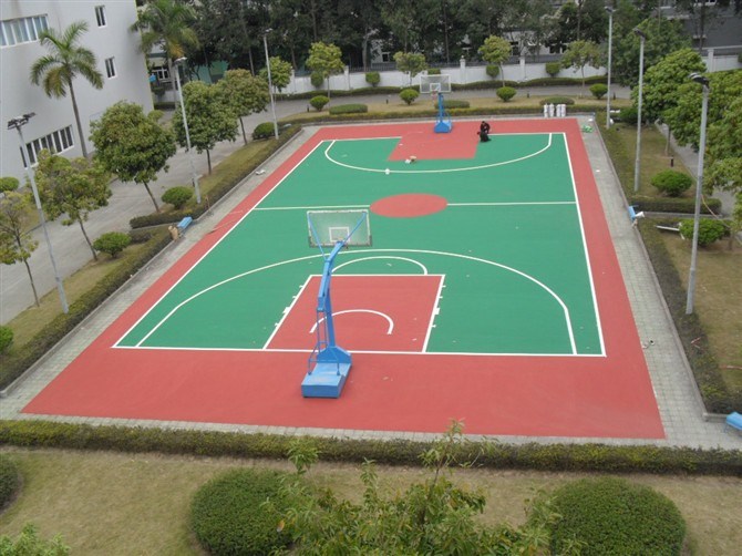 福建硅PU球場面層材料及施工 福州 寧德 泉州做籃球場地膠的公司
