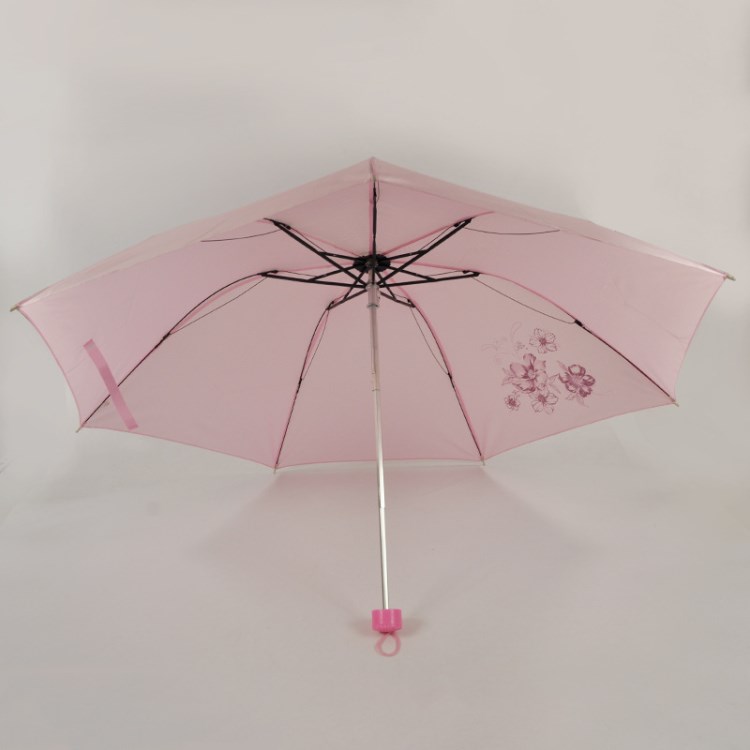 珠光三折傘倒桿8片廣告?zhèn)?可印字印logo 遮陽晴雨傘禮品傘