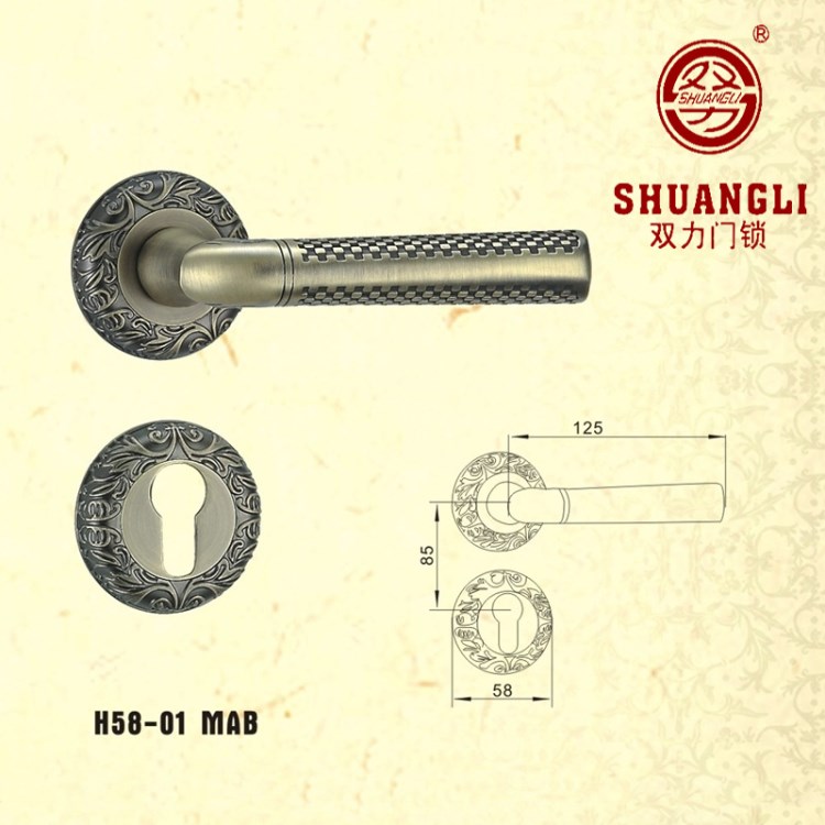 分體門鎖 亞青古銅執(zhí)手房門鎖 歐式木門鎖 熱款 H58-01 MAB