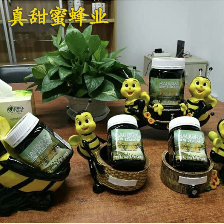 廠家直銷 創(chuàng)意蜂蜜瓶架一套3個(gè)小蜜蜂裝飾品架 鑰匙盒 糖果盒批發(fā)