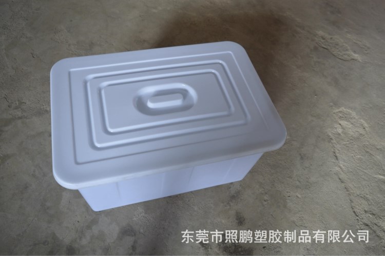 供應PP塑膠整理箱  家居收納盒 塑料手提箱 白色食品周轉(zhuǎn)箱子