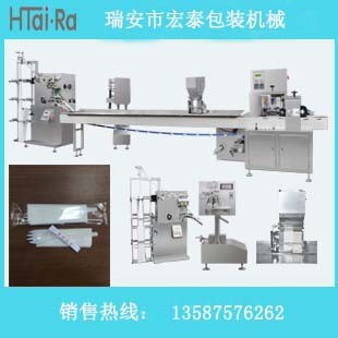 【視頻】紙巾自動折疊切斷、筷子自動下料枕式多功能包裝機(jī)（廠家