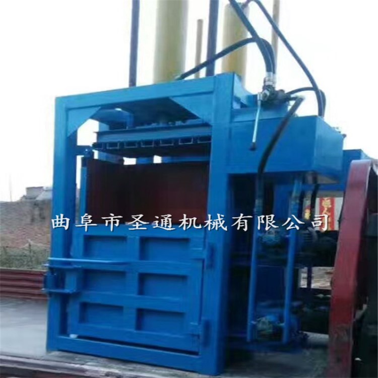 淄博廢舊編織袋打包機 雙杠易拉罐減容壓包機