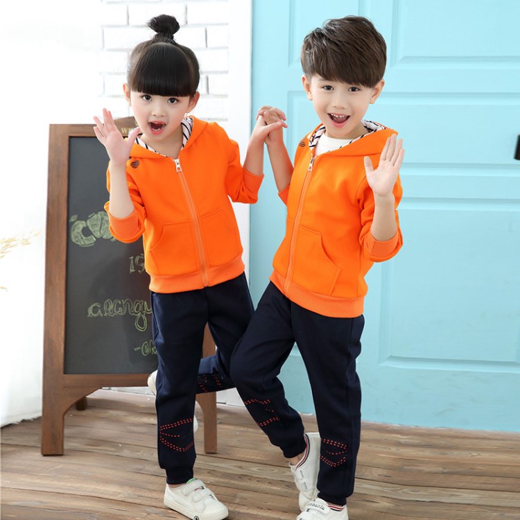 2018幼儿园园服春秋套装小学生校服两件套老师儿童运动班服定制