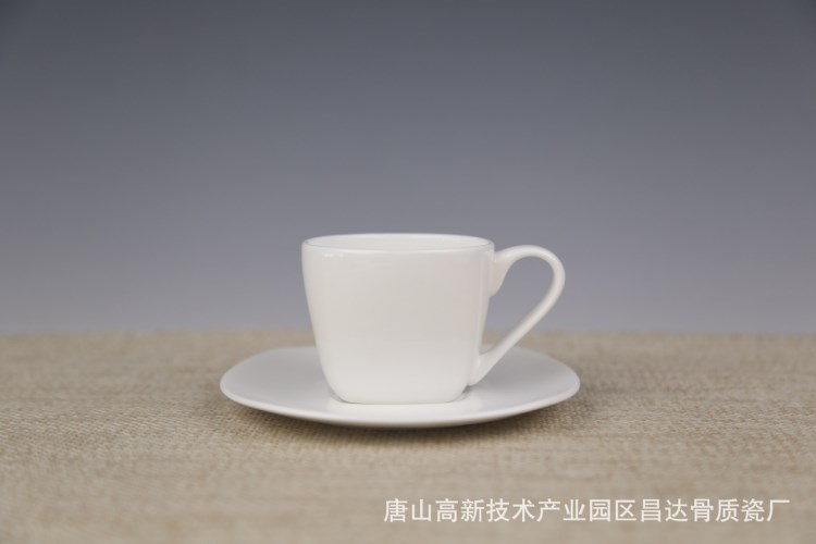 小協(xié)力杯碟 咖啡杯 濃縮特濃 100ml骨質(zhì)瓷 唐山昌達(dá)骨質(zhì)瓷廠