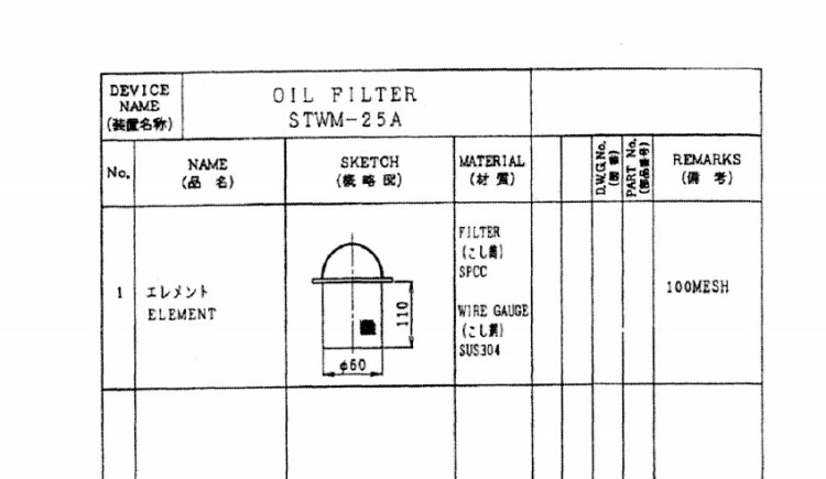 日本MIZUNO水野會(huì)社過(guò)濾網(wǎng)型號(hào)FE-STWM-25-100M