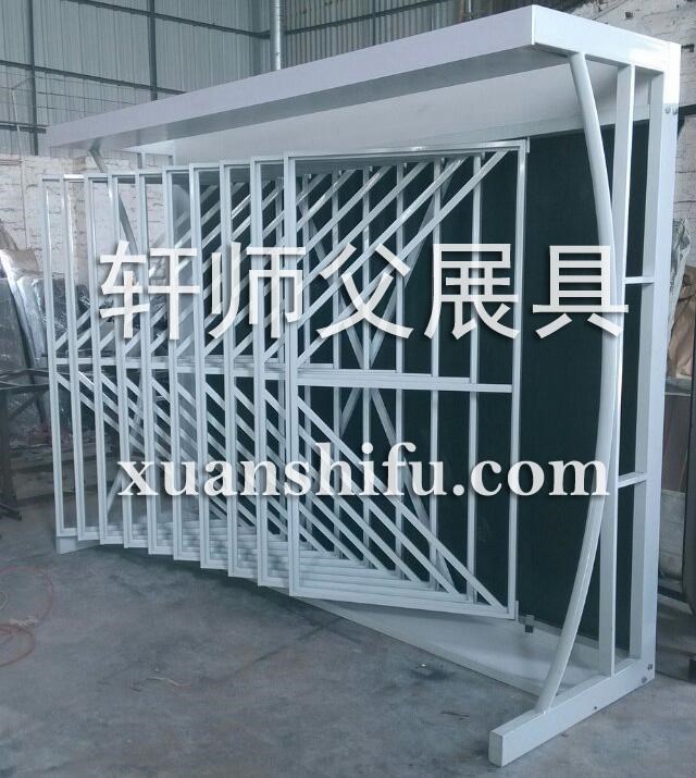 翻頁鋁扣板展示柜 天花板展示架 集成吊頂展柜 鋁扣板吊頂展覽柜