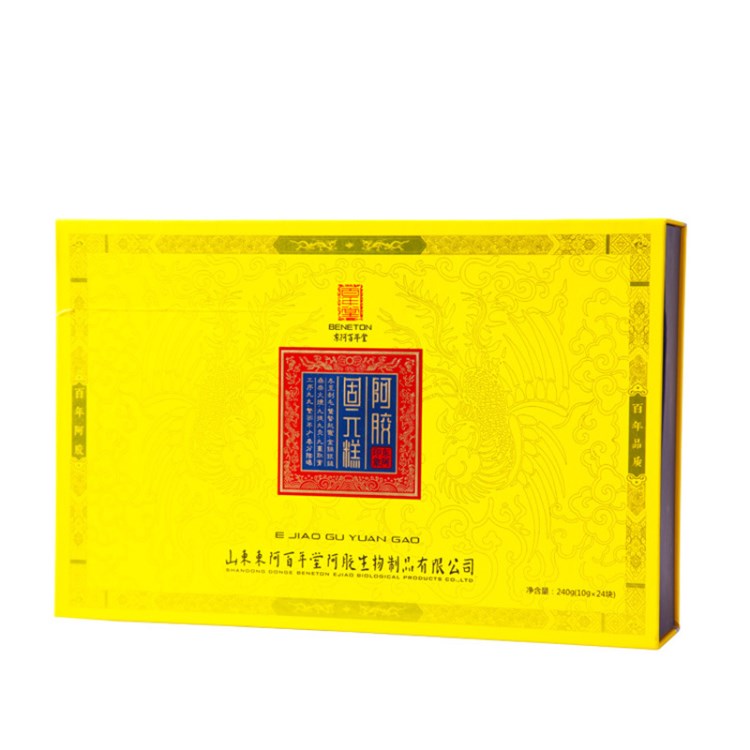 山東東阿百年堂阿膠糕即食女士型 阿膠膏方手工固元膏 240g/盒