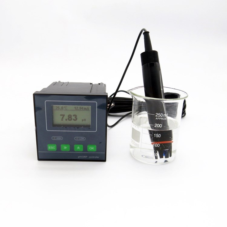 mV PH電極 液 0~14.pH  LCD常溫型工業(yè)型在線ph計 ORP