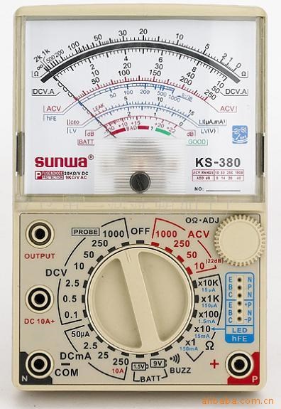 来样定做各类指针仪表 KS-380指针式万用表厂家批发 konshi厂家