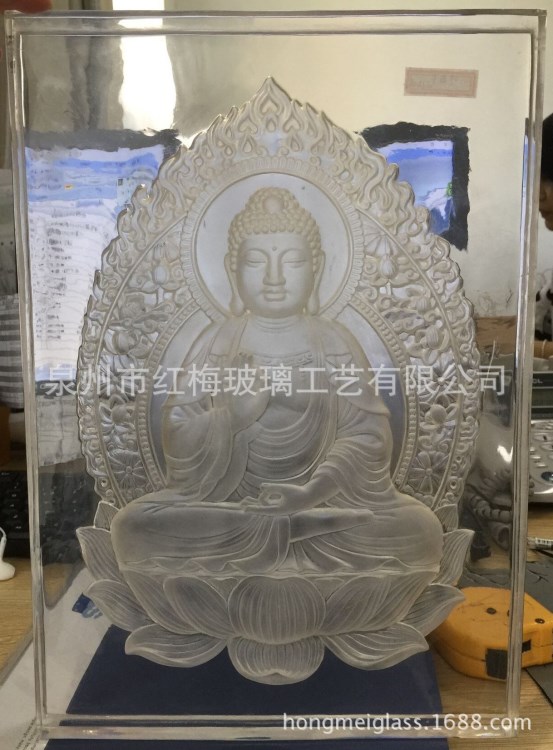 水晶佛像萬佛墻