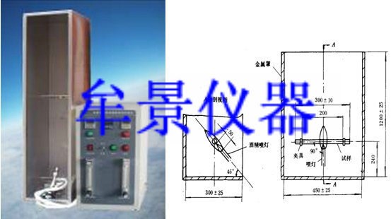 低价单根电线电缆水平燃烧试验机 单根电线电缆水平燃烧测试仪