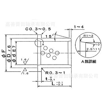 JDB-1U油槽型銅套、鑄造型銅套