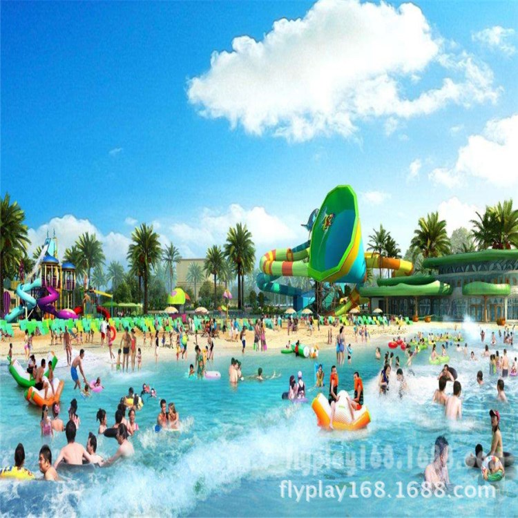 漂流美麗彎彎曲曲的人工河流造浪設備、水上樂園漂流河設備