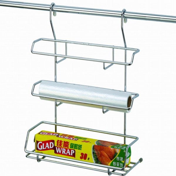 加工定制超市保鲜膜挂架卫浴用品展示架厨房杂物收纳架
