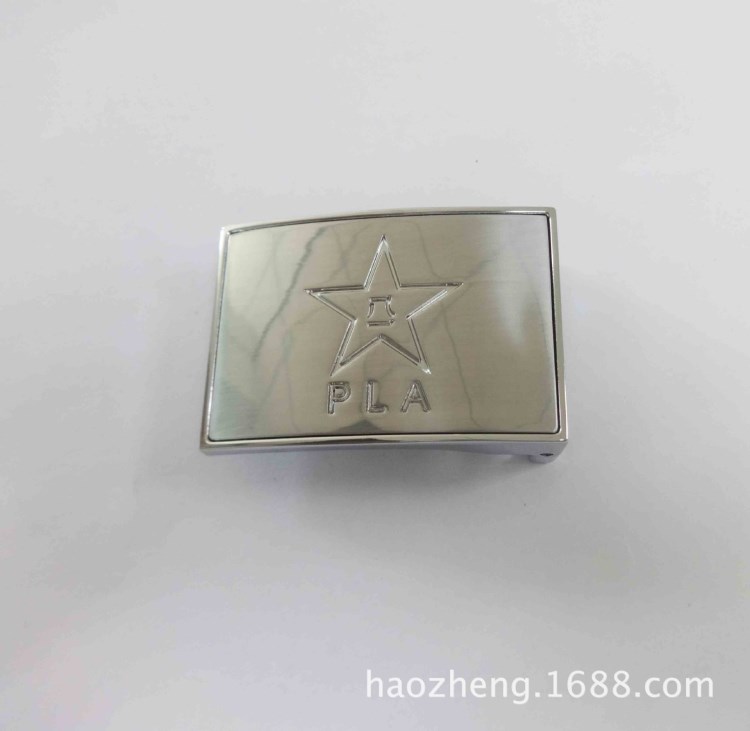中山叻色軍扣  電鍍銀色皮帶扣廠家 免費出樣  免費出辦
