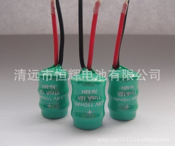 供應(yīng)鎳氫扣式電池 3.6v/扭扣電池/充電電池110mah毫安