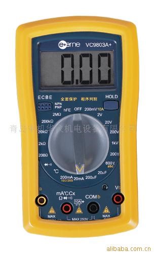 供應普及型自復式電子全保護數字萬用表青島中機華儀