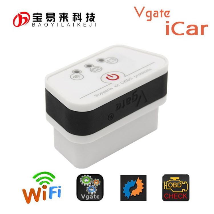 VGATE ICAR2 WIFI OBD mini ELM327 白黑款 汽車故障檢測儀