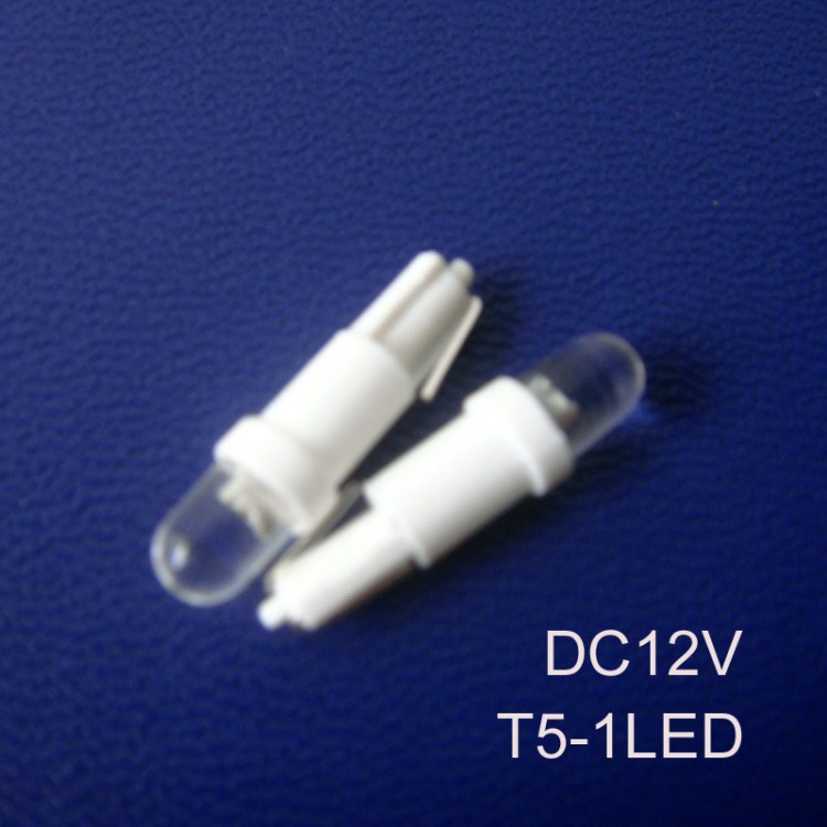 高品质 DC12V 圆头 T5 w3w led灯泡 汽车仪表灯 信号指示灯 按键