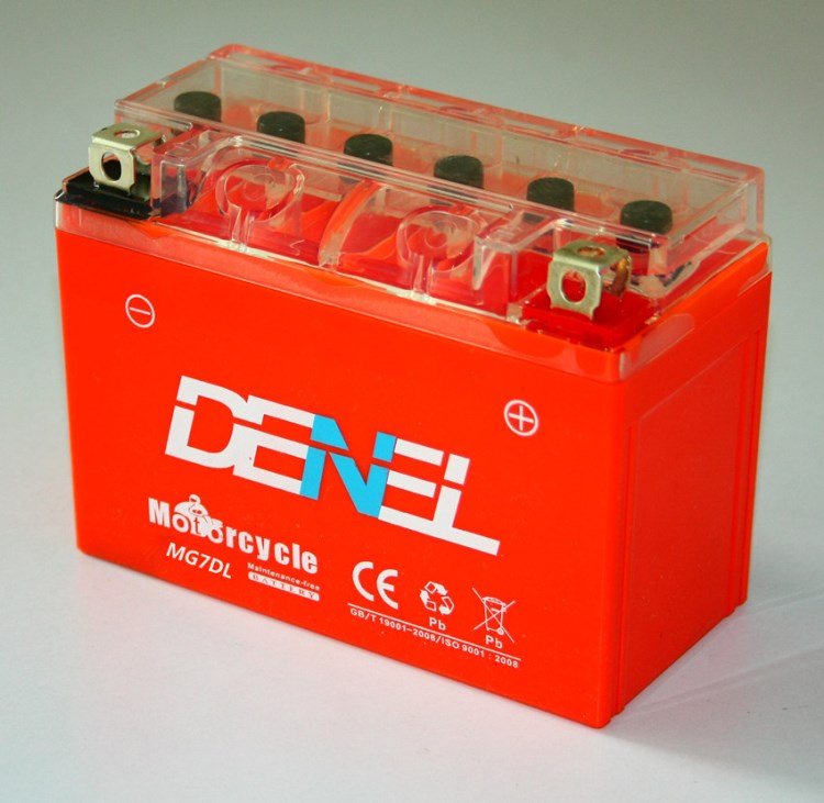 摩托車電池膠體免維護 電池摩托車電瓶6MG7DL 廠家直銷