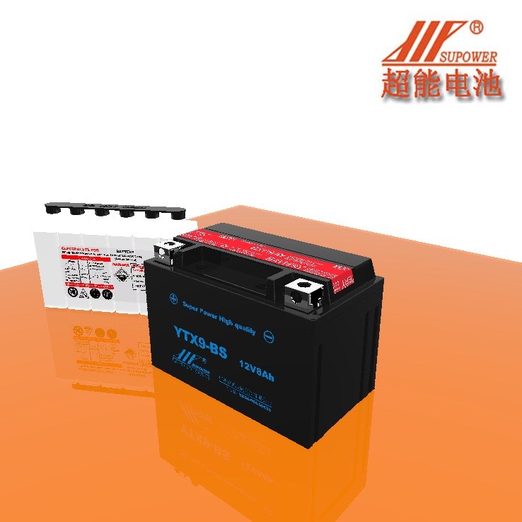 廠家直銷  YTX9-BS干荷電摩托車蓄電池 免維護(hù)蓄電池