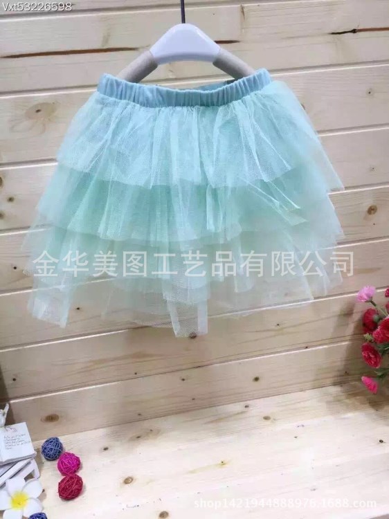 兒童蓬蓬裙紗裙六一表演服 歐美tutu裙 六一環保時裝 服裝秀