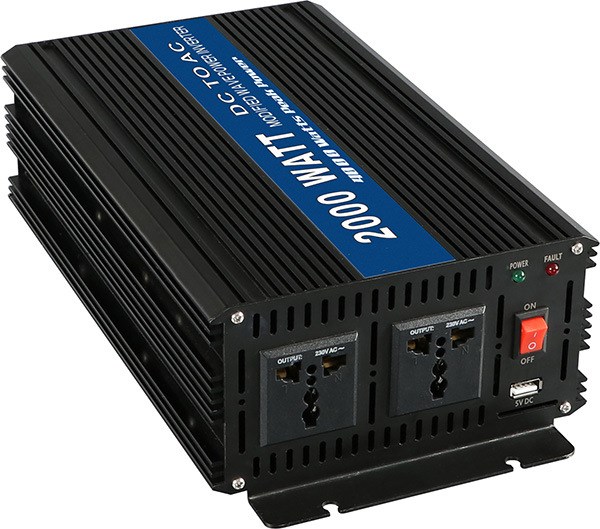 修正波2000w逆变器12v转110v电动车逆变器车载太阳能家用逆变电源