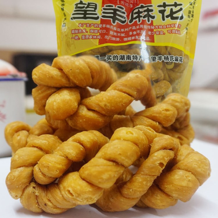 湖南特產(chǎn)小吃批發(fā) 常德石門土特產(chǎn)望羊大麻花300g 楊氏麻花糕點