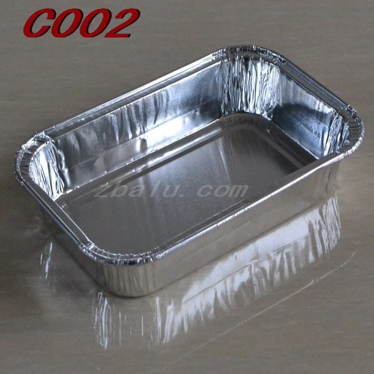 中博工廠供應(yīng)迷你小正方形盒 食材錫紙包裝盒 小號鋁箔盒